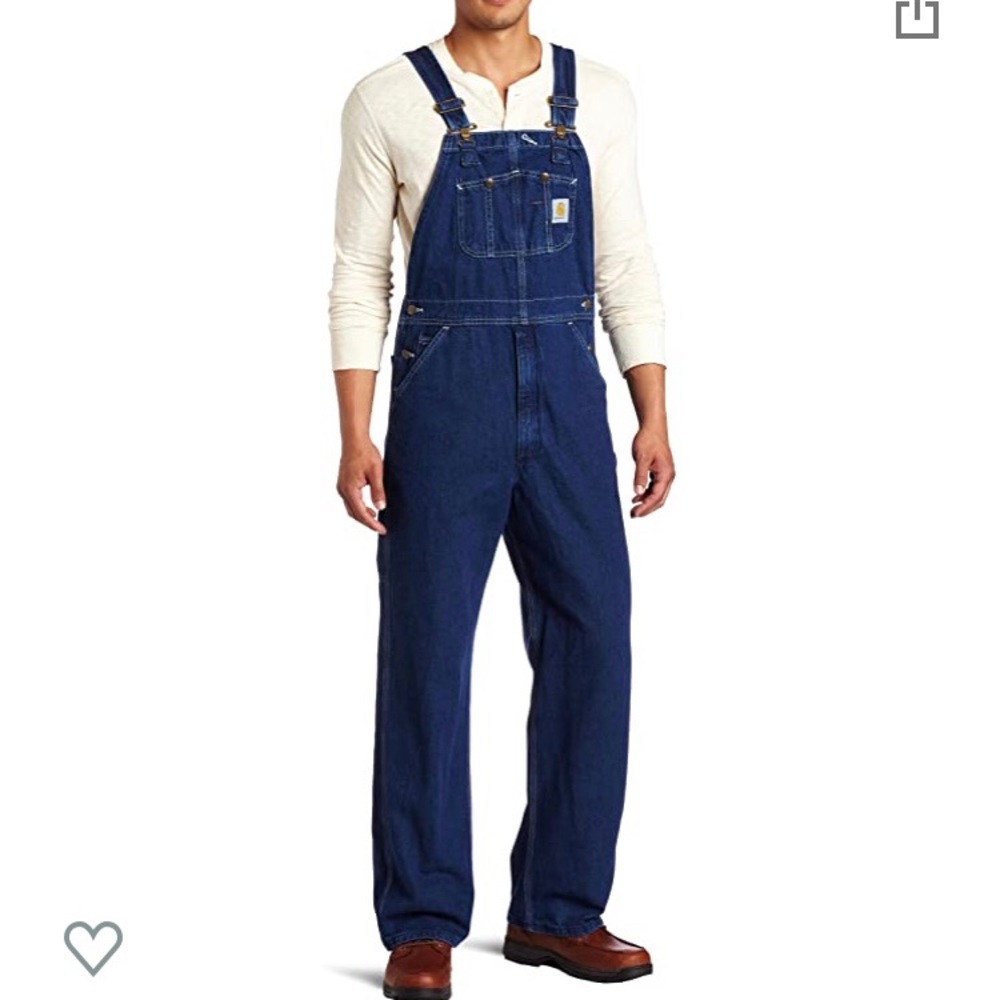 NWT Men’s Denim Carhartt Overalls